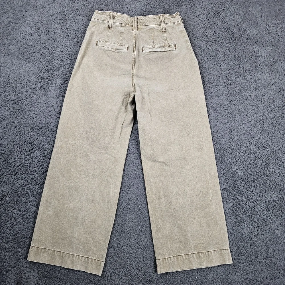 Anthropologie Pilcro‎ Wide Leg Pants Womens 25 Cropped Relaxed Style
